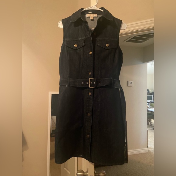 MICHAEL KORS denim mini dress. - Picture 2 of 7